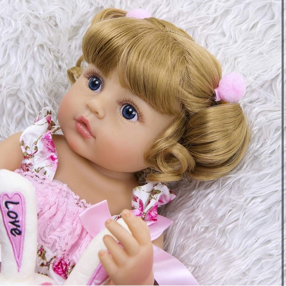 reborn baby new born baby dolls toddler gift 22 inch - Picture 5 of 7